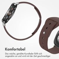 imoshion Lederarmband für die Samsung Galaxy Watch Ultra (2024/2025) - Dunkelbraun