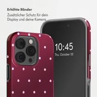 Selencia Vivid Back Cover Apple iPhone 14 Pro - Happy Dots Burgundy