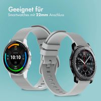 imoshion Sport-Silikonarmband mit Schnalle - Universelle 22 mm Anschluss - Grau