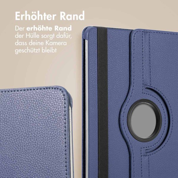 imoshion 360° drehbare Klapphülle Samsung Galaxy Tab S10 Ultra / Tab S9 Ultra - Dunkelblau