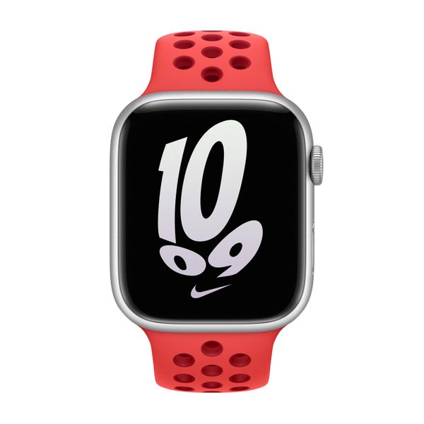 Apple Nike Sport Armband für  Apple Watch | 38/40/41/42 mm - Größe S/M - Bright Crimson / Gym Red