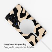 Selencia Vivid Rückabdeckung mit MagSafe Samsung Galaxy S25 Ultra - Art Wave Black
