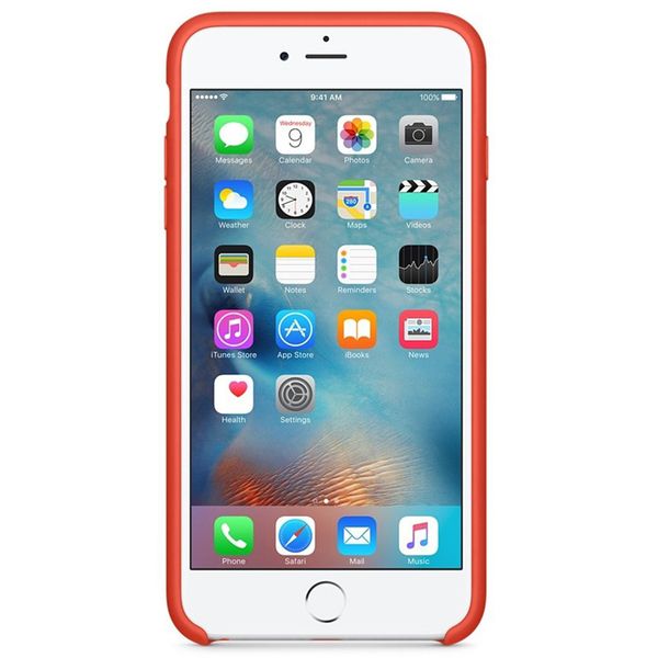 Apple Silikon-Case Orange für das iPhone 6(s) Plus