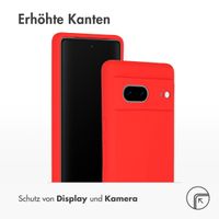 Accezz Liquid Silikoncase für das Google Pixel 7 - Rot