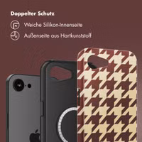 Selencia Vivid Rückabdeckung mit MagSafe Apple iPhone 16e - Pied-de-Poule