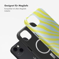 Selencia Vivid Rückabdeckung mit MagSafe Apple iPhone 13 - Zebra Winter Sky Titanium Yellow
