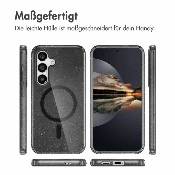 imoshion Sparkle Back Cover mit MagSafe Samsung Galaxy S25 Plus - Schwarz