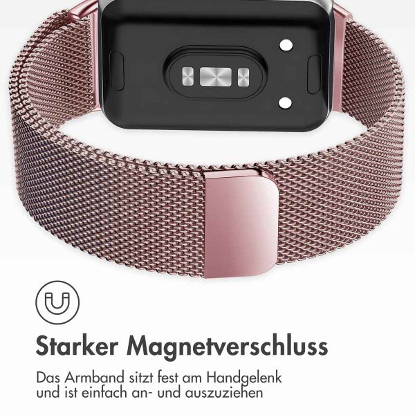 imoshion Magnetisches Milanaise Armband für das  Samsung Galaxy Fit 3 - Rosa