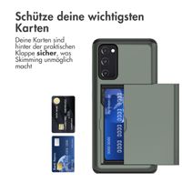 imoshion Backcover mit Kartenfach für das Samsung Galaxy S20 FE - Dunkelgrün