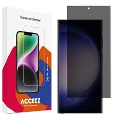 Accezz Privacy Displayschutz aus gehärtetem Glas Samsung Galaxy S23 Ultra