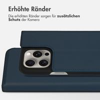 Accezz Premium Leather Slim Klapphülle Apple iPhone 15 Pro Max - Dunkelblau