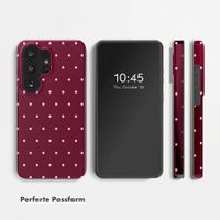 Selencia Vivid Back Cover Samsung Galaxy S26 Ultra - Happy Dots Burgundy