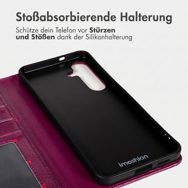 imoshion Design Klapphülle Samsung Galaxy S25 - Crush Check Coral Dust