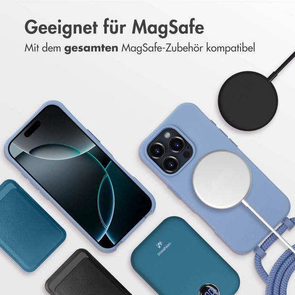 imoshion Color Backcover mit abtrennbarem Band MagSafe für das Apple iPhone 16 Pro - Ash Blue
