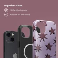 Selencia Vivid Tough Back Cover MagSafe für das iPhone 13 - Stars Plum Lilac