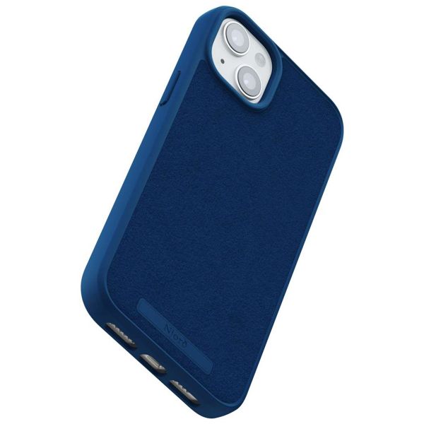Njorð Collections Wildleder Comfort+ Case MagSafe für das Apple iPhone 15 Plus - Blue