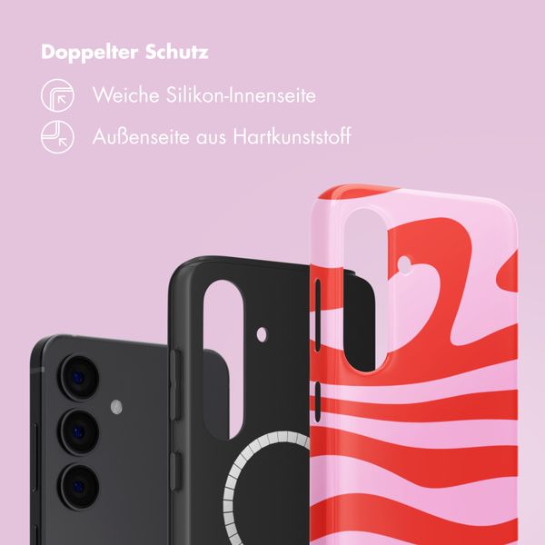 Selencia Vivid Rückabdeckung mit MagSafe Samsung Galaxy S24 - Dream Swirl Pink