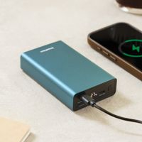 imoshion Ultra Series Aluminium Powerbank 20.000 mAh - Schnellladen bis 33W - Petrol Green