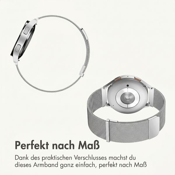 imoshion Mailändische Magnetarmband -   Universelle 22 mm Anschluss - Silber