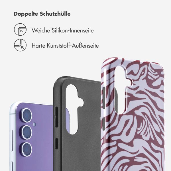 Selencia Vivid Back Cover Samsung Galaxy S23 FE - Trippy Swirl Dark Rose