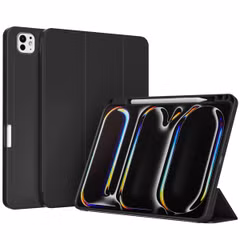 Accezz Smarte Klapphülle aus Silikon Apple iPad Pro 13 (2025) M5 / (2024) M4 - Schwarz