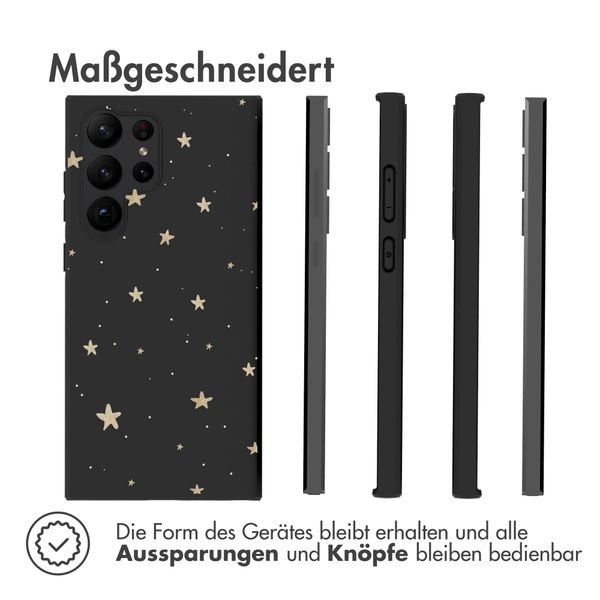 imoshion Design Hülle für das Samsung Galaxy S23 Ultra - Sterne / Schwarz