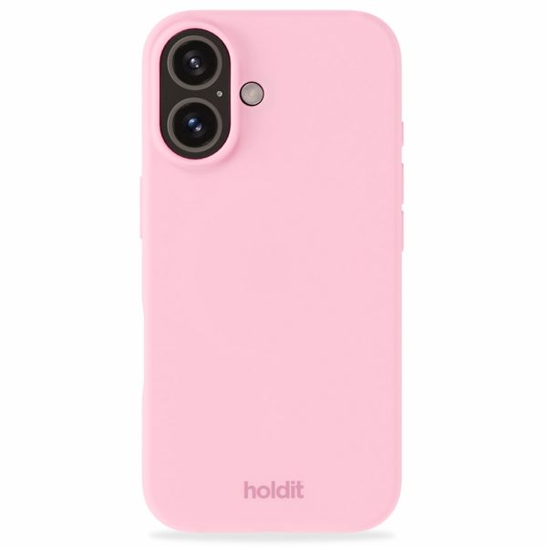 Holdit Silicone Case für das iPhone 16 Plus - Pink