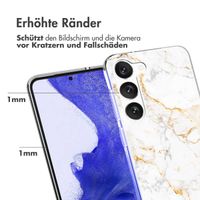 imoshion Design Hülle Samsung Galaxy S23 Plus - White Marble