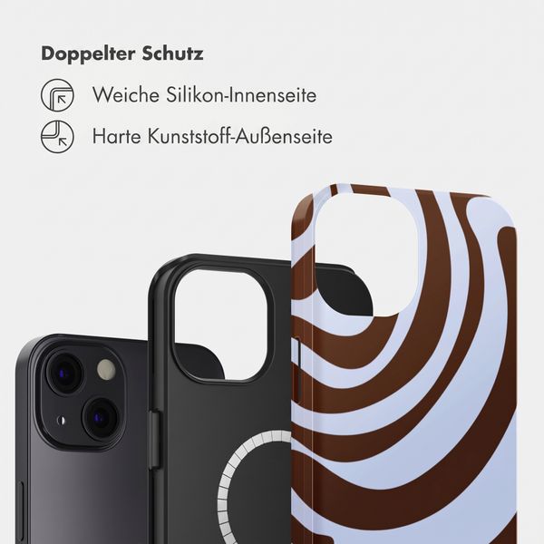 Selencia Vivid Rückabdeckung mit MagSafe Apple iPhone 13 - Dream Swirl Chocolate