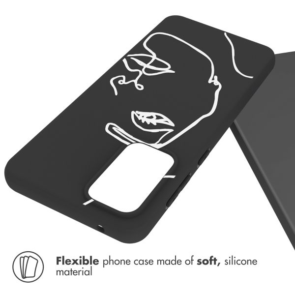 imoshion   Design Hülle für das Samsung Galaxy A33 - Line Art Woman Black 