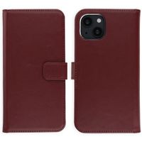 Selencia Echtleder Klapphülle Apple iPhone 13 - Burgundy
