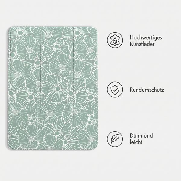 imoshion Design Trifold Klaphülle Samsung Galaxy Tab S11 - Botanica