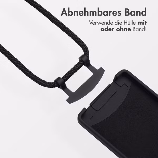 imoshion Color Backcover mit abnehmbarem Handykette und MagSafe Samsung Galaxy S25 Ultra - Schwarz