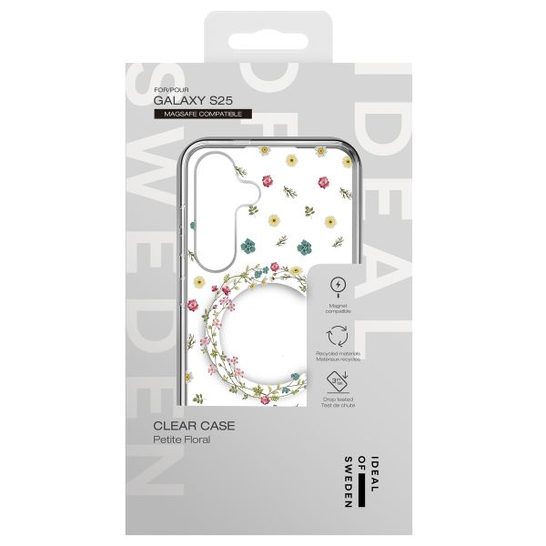 iDeal of Sweden Clear Case MagSafe für das Samsung Galaxy S25 - Petit Floral