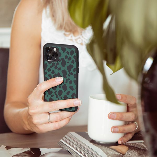 imoshion Design Hülle Samsung Galaxy A41 - Green Leopard