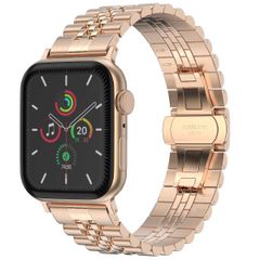 Selencia Jubilee-Edelstahlarmband für die Apple Watch Series 1 bis 9 / SE (38/40/41 mm) | Series 10 (42 mm) - Rose Gold