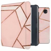 imoshion Design Slim Hard Case Sleepcover mit Stand Kobo Libra Colour - Pink Graphic