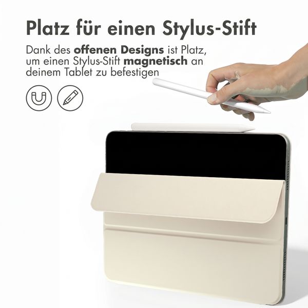 imoshion Magnetic Klapphülle Apple iPad Air 11 Zoll (2026) M4 / (2025) M3 / (2024) M2 / Air 5 (2022) / Air 4 (2020) - Beige