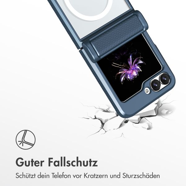 imoshion Rugged Back Cover mit MagSafe Samsung Galaxy Z Flip 6 - Dunkelblau