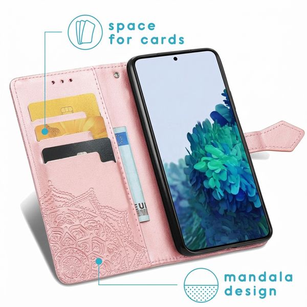 imoshion Mandala Klapphülle Samsung Galaxy S21 - Rosé gold