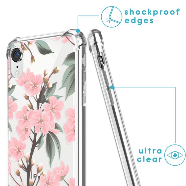 imoshion Design Hülle mit Band für das iPhone Xr - Cherry Blossom