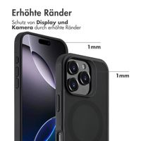 Accezz Rugged Frosted Back Cover mit MagSafe Apple iPhone 16 Pro Max - Schwarz