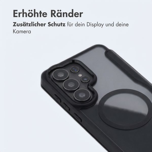 imoshion Transparente Bookcase mit MagSafe Samsung Galaxy S26 Ultra - Schwarz