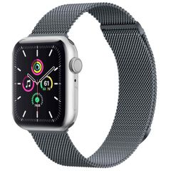 imoshion Magnetisches Milanaise Armband für das  Apple Watch Series 1 - 11 / SE / Ultra (44/45/46/49 mm) - Größe M - Dunkelgrau