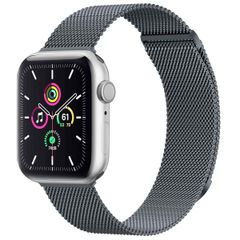 imoshion Mailändische Magnetarmband für die Apple Watch Series 1 bis 10 / SE / Ultra (2) (44/45/46/49 mm) - Größe M - Grau