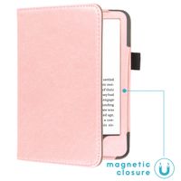 imoshion Vegan Leather Klapphülle für das Amazon Kindle (2024) / Amazon Kindle (2022) 11th gen - Rose Gold