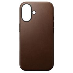 Nomad Modern Leather Case für das iPhone 16 - Brown