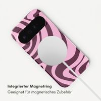 Selencia Vivid Rückabdeckung mit MagSafe Google Pixel 11 - Wavy Swirl Pink Plum