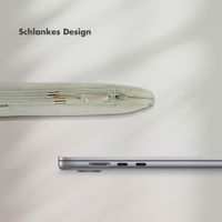 Selencia Cord Laptop Hülle 15-16 Zoll - Laptop Sleeve - Pistache Cream