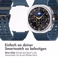 imoshion Ocean Silikonarmband für das  Samsung Galaxy Watch 8 (40/44mm) / Classic (46mm) - Dunkelblau